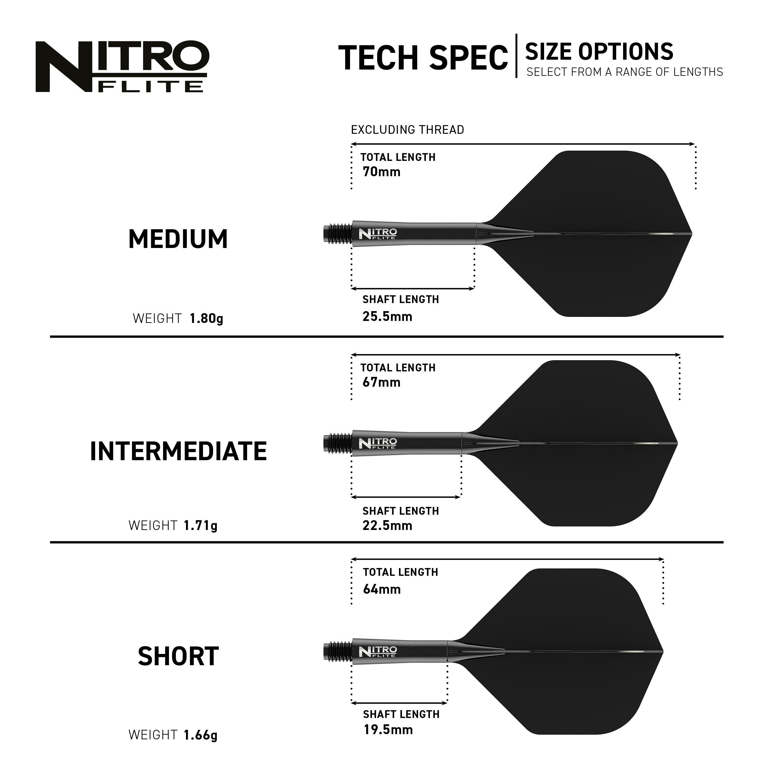 Nitro Flite - Integrated Flight and Shaft Black & Black