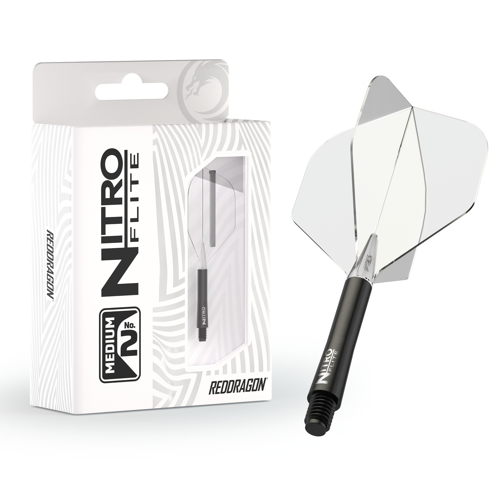 Nitro Flite - Integrated Flight and Shaft Black & Clear