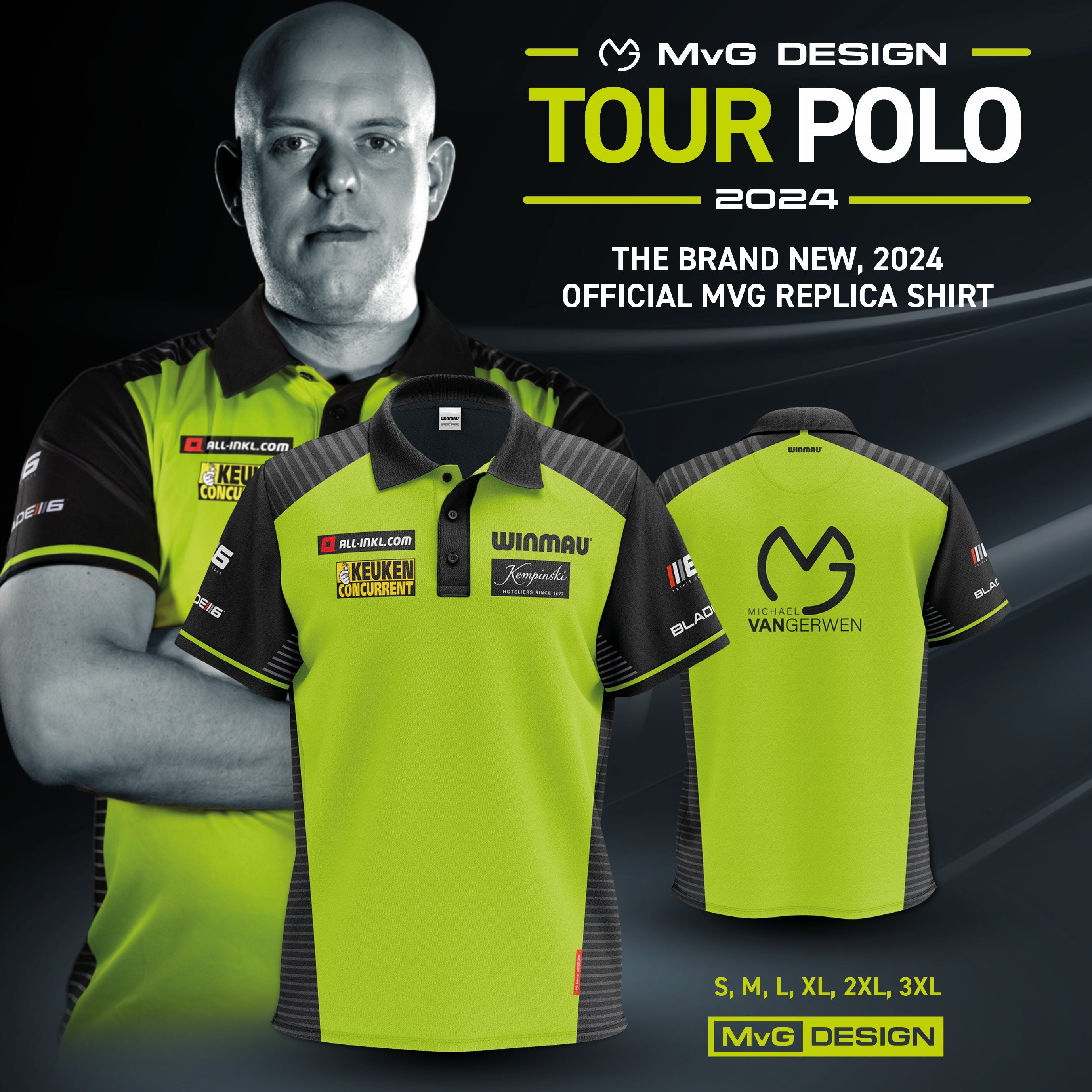 Michael van Gerwen Tour Polo 2024