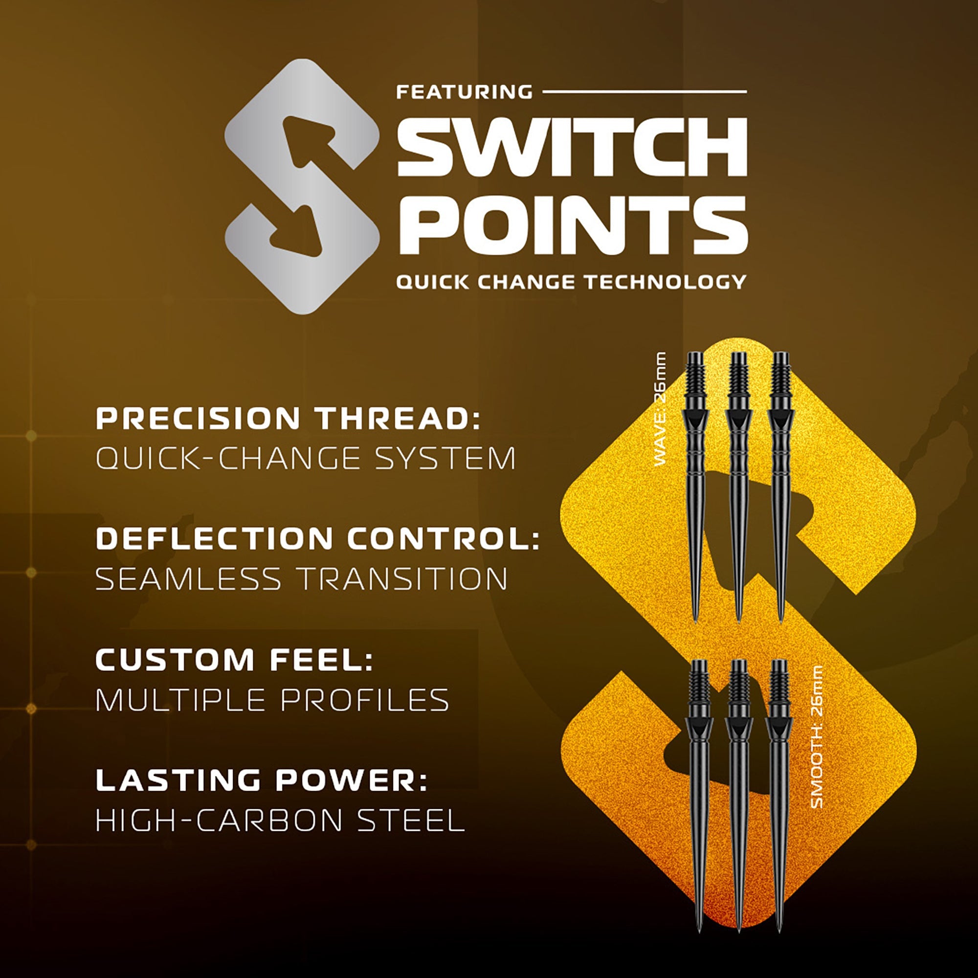 Exion Switch Point Darts - Parallel