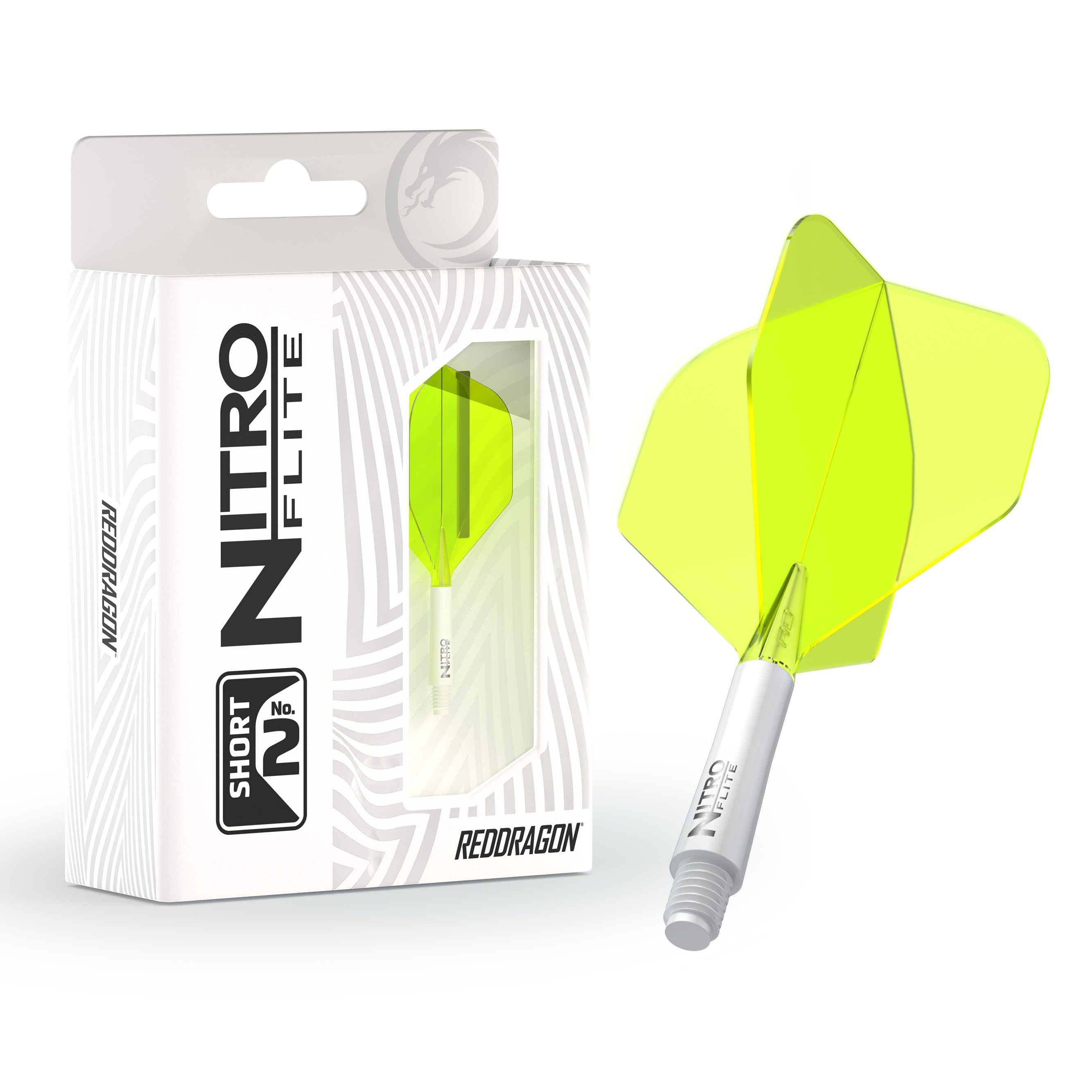 Nitro Flite - Integrated Flight and Shaft White & Yellow