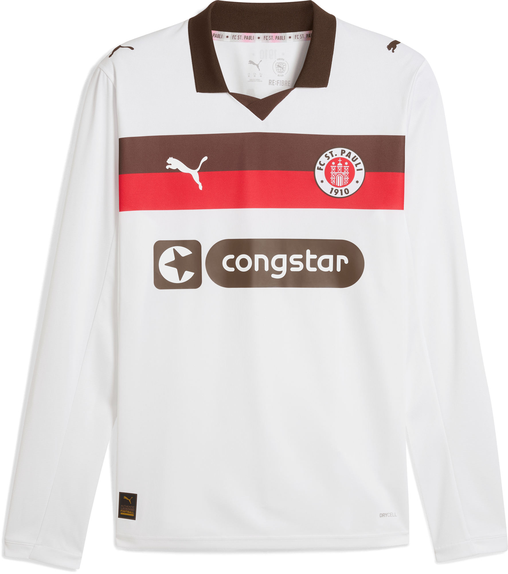 Long-sleeve Puma FC St. Pauli Long Sleeve Away Jersey 2025/26
