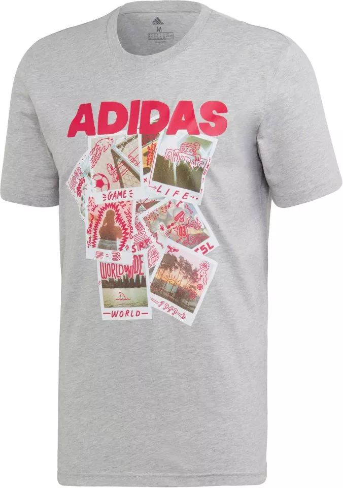 adidas doodle photo Mens T-shirt