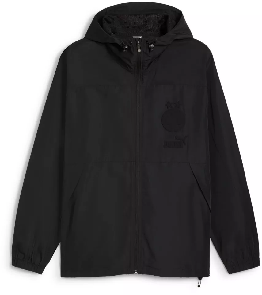 Hooded sweatshirt Puma BVB ftblMonochrm FZ Hoodie