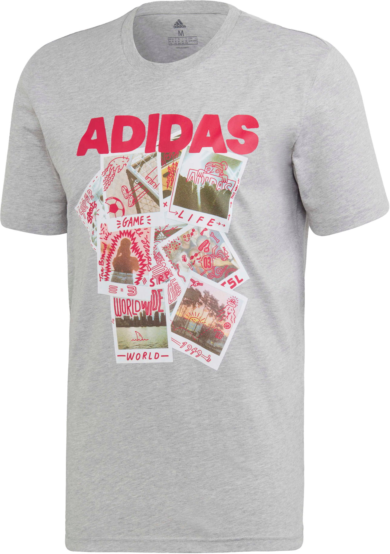 adidas doodle photo Mens T-shirt
