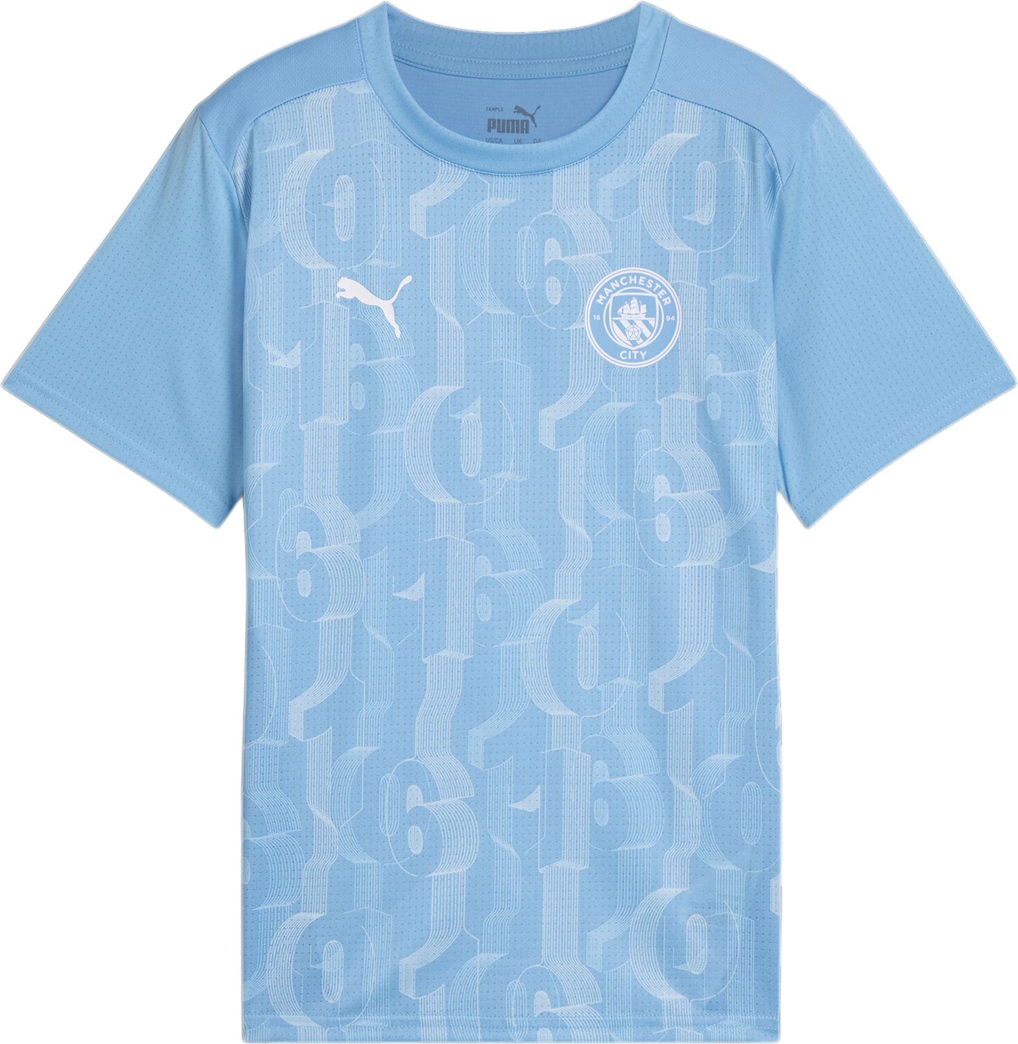 Puma Manchester City Pre-match Short Sleeve Jersey Youth