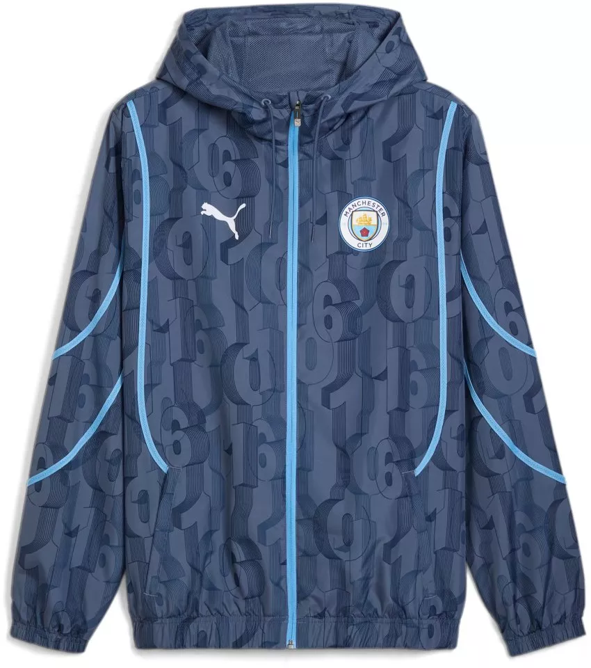 Hooded Puma MCFC Prematch Woven Jacket 2024/25