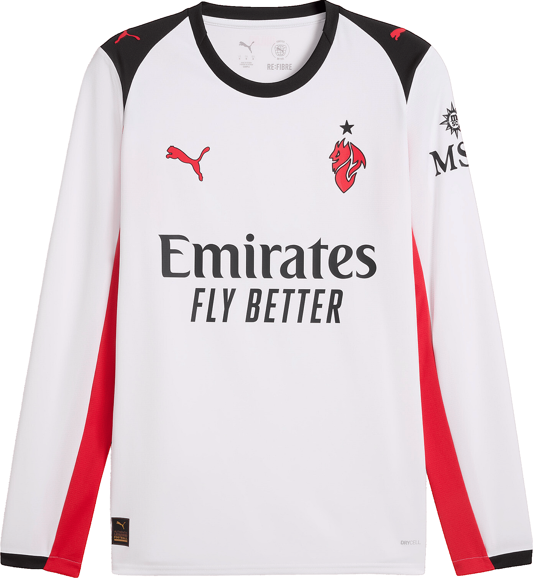 Long-sleeve Puma ACM Away Jersey Replica LS 2025/26