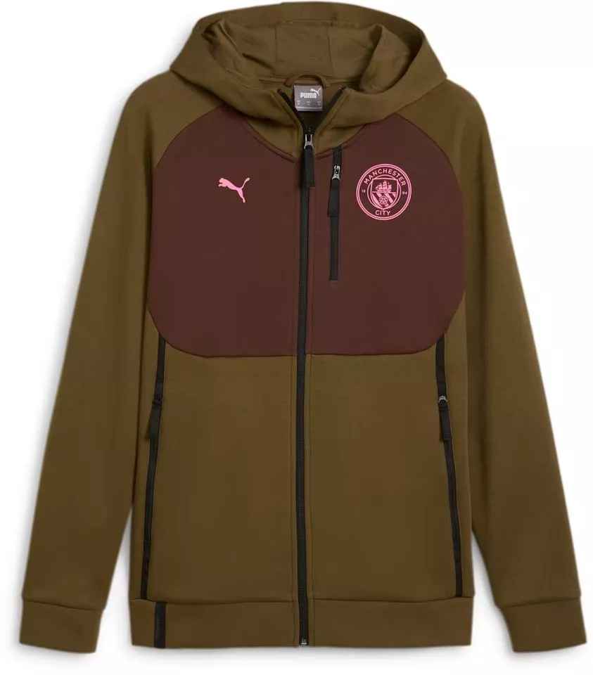 Hooded sweatshirt Puma MCFC TECH FZ Hoodie DK