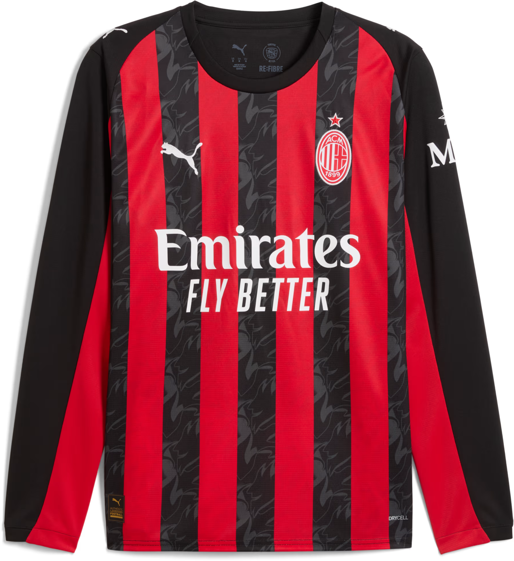 Long-sleeve Puma ACM Home Jersey Replica LS 2025/26