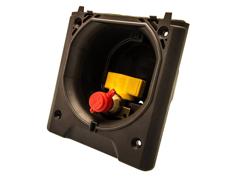 Gas uitvoerdoos - donkergrijs