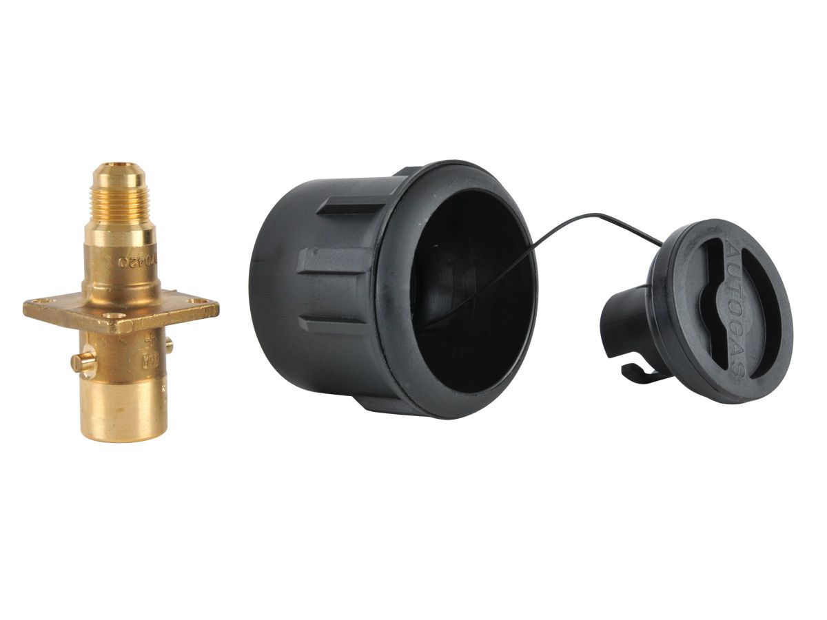 Verzonken vulpot met vulkraan recht