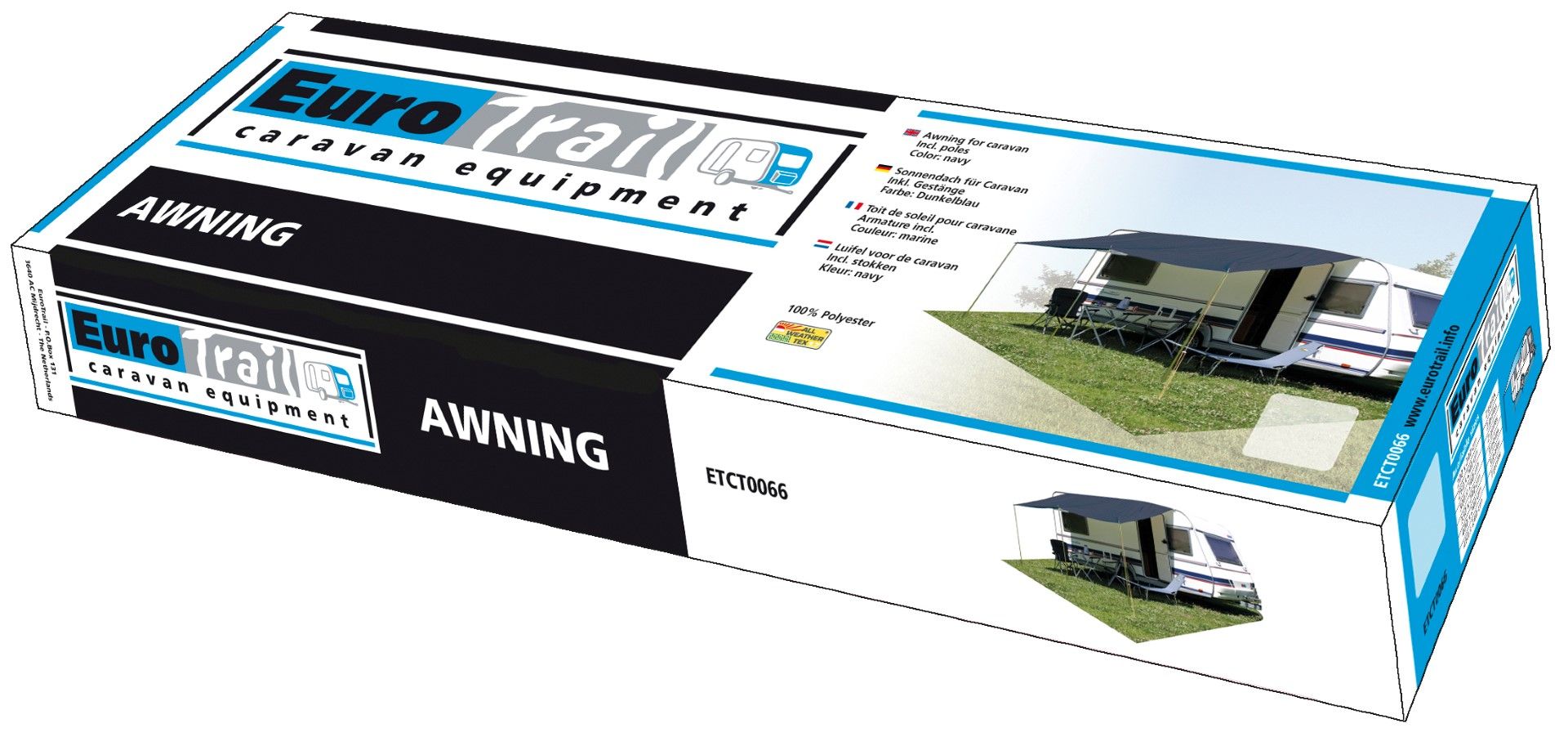 Eurotrail 250 x 240 cm Marine universele caravanluifel