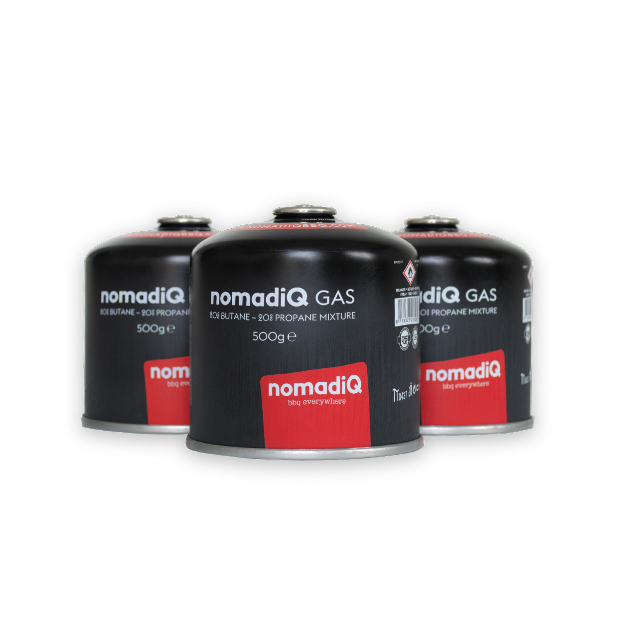 nomadiQ set van 3 gasflesjes