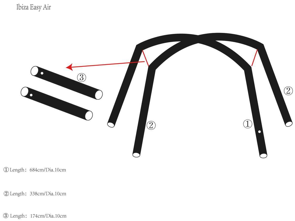 Obelink Ibiza Easy Air hoofd airtube