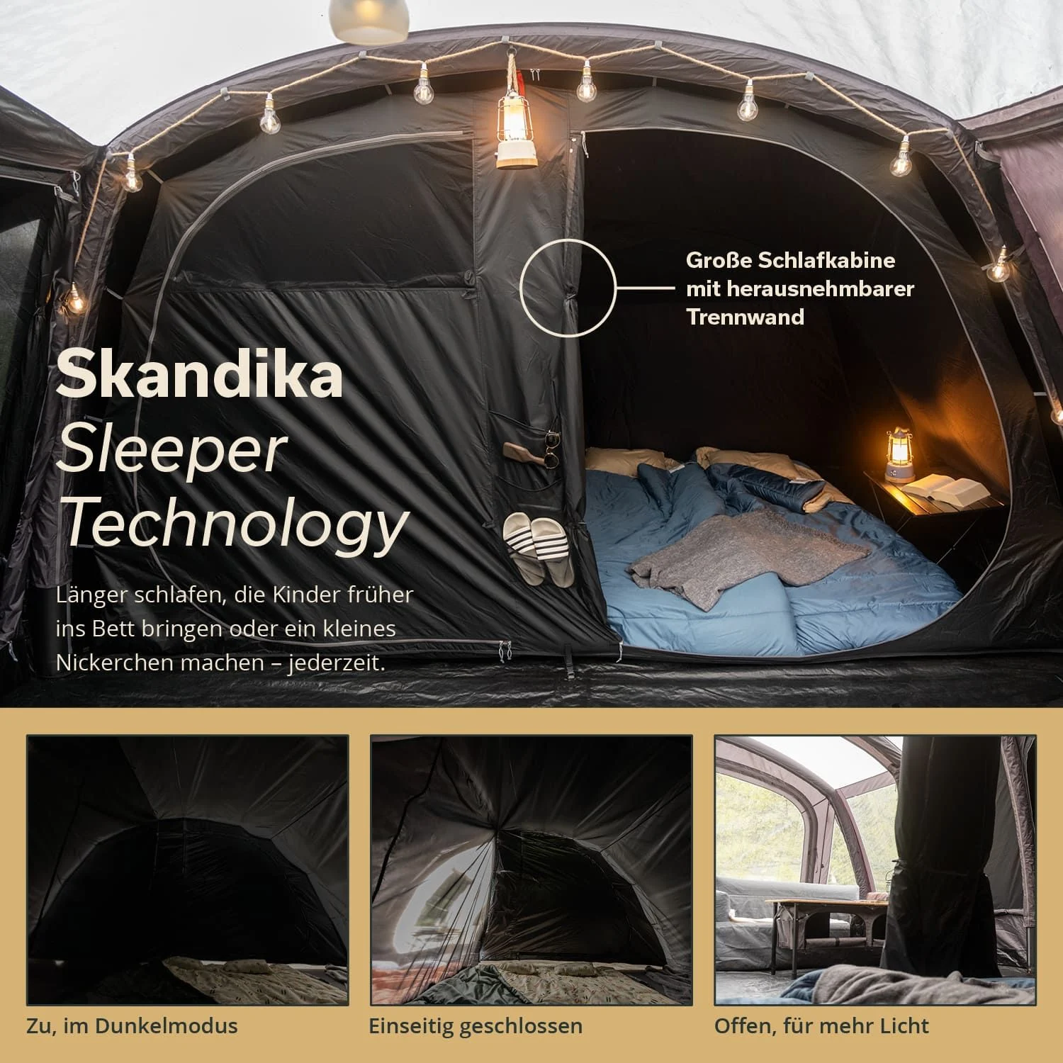 Skandika Timola 6 Air Sleeper Protect XL opblaasbare tent