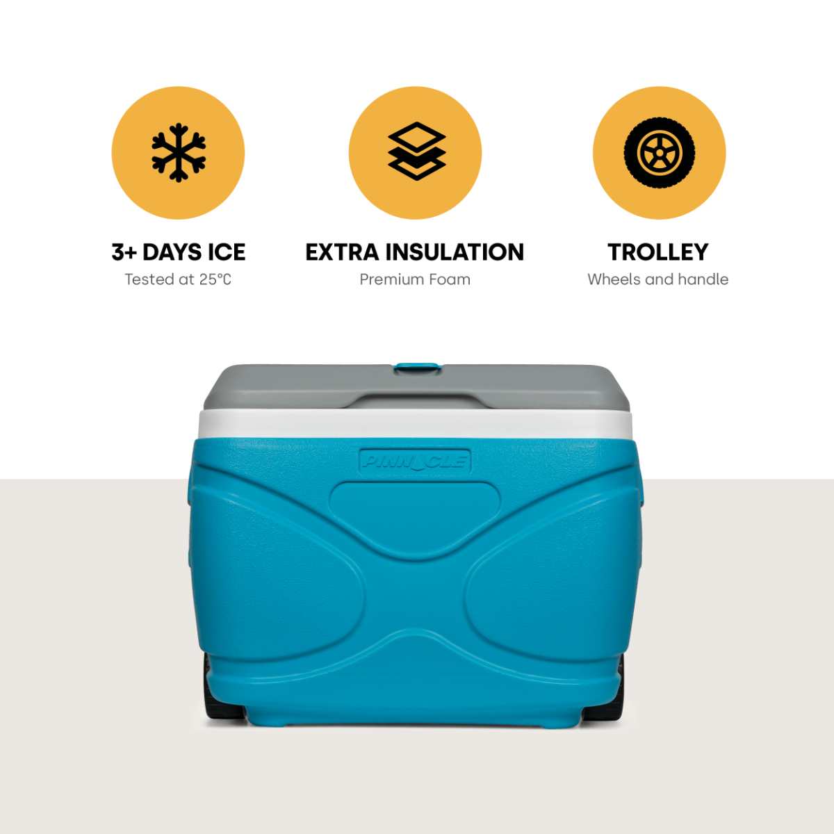 Pinnacle Prudence Roller koelbox op wielen - Blue