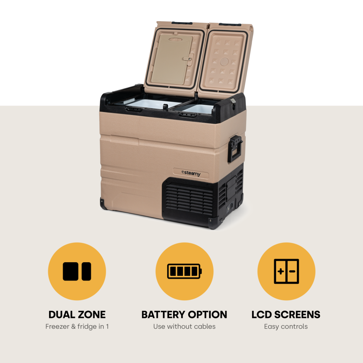 Steamy-E Dual Zone 55 elektrische koelbox