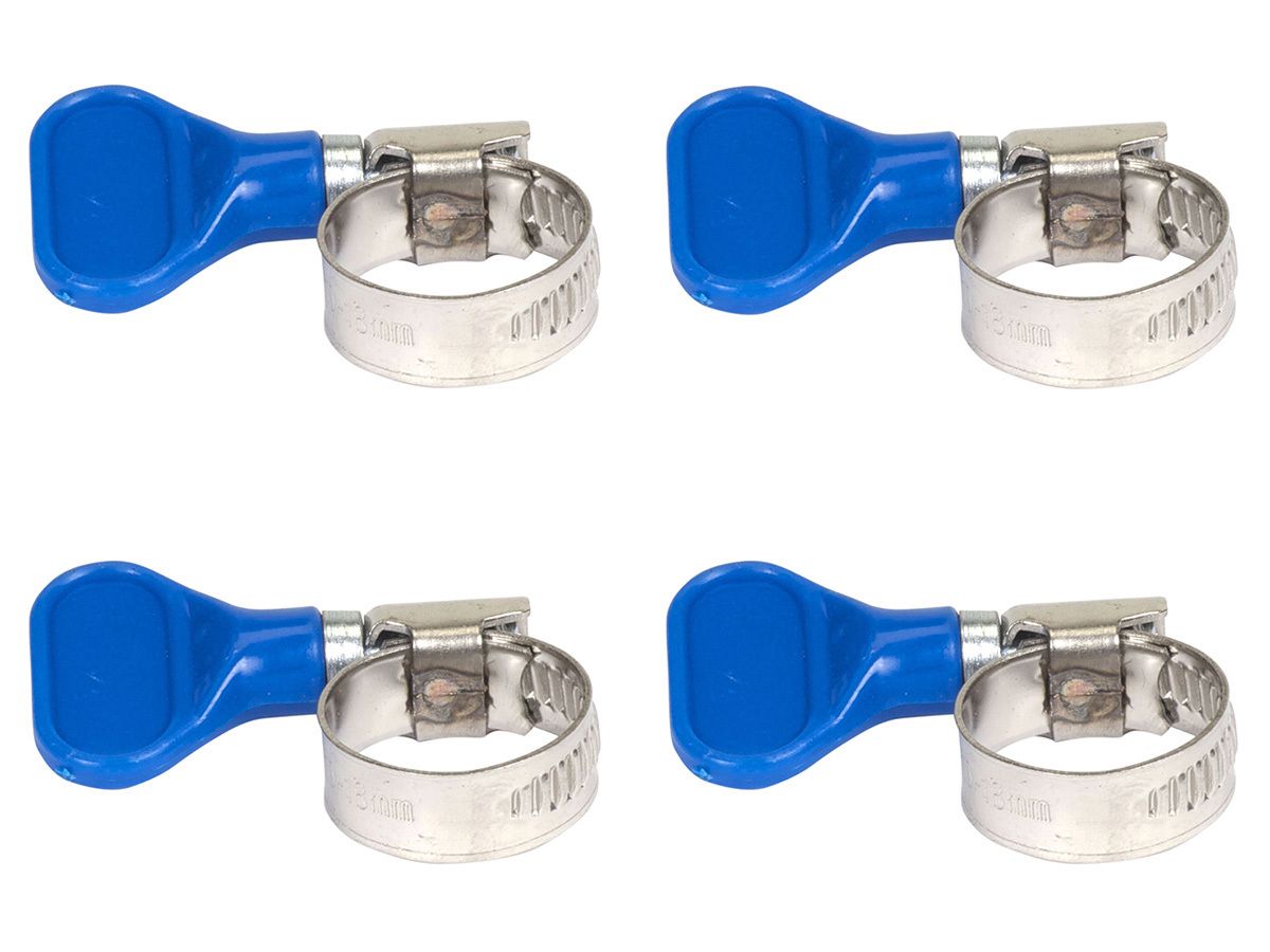 Gimeg slangklemmen met vleugelmoer