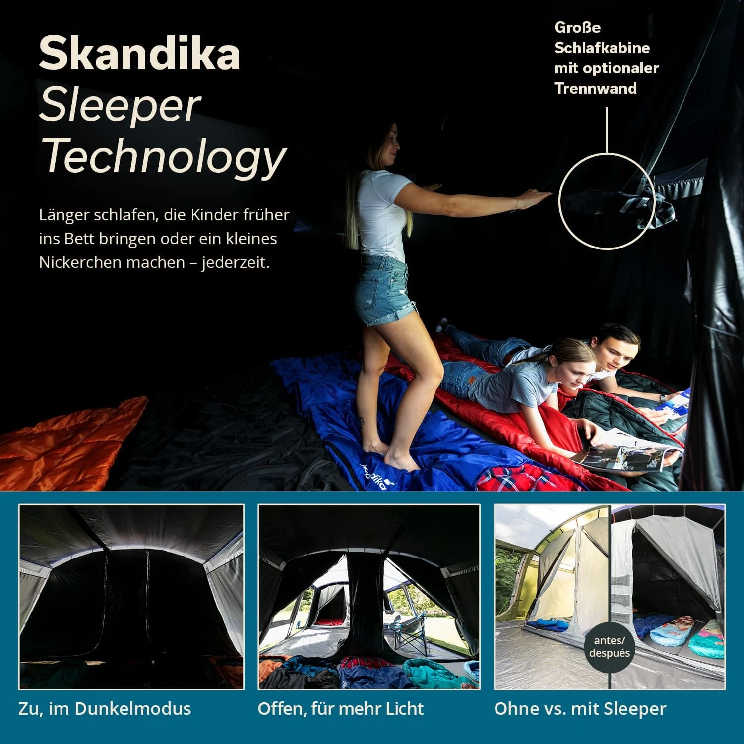 Skandika Montana 8 Sleeper Protect Tunneltent