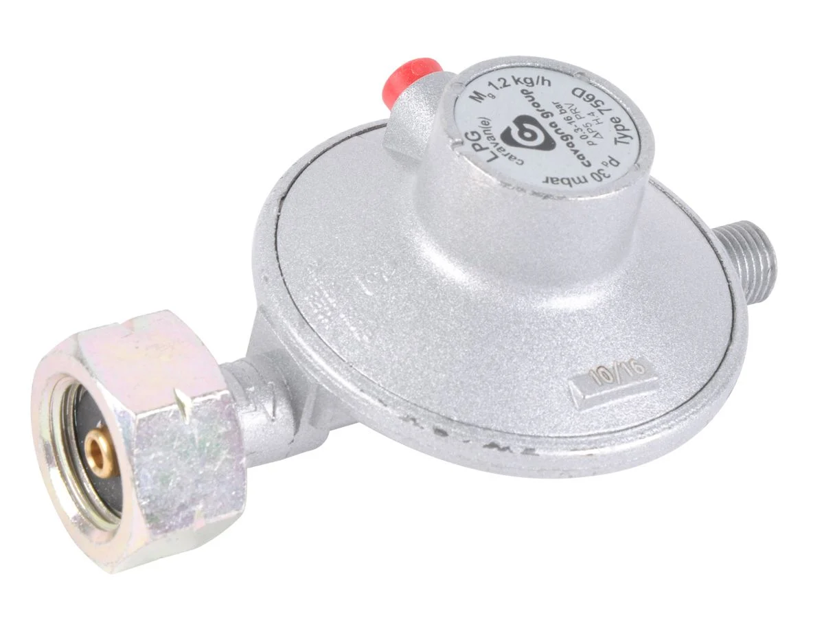 Badé Din 30 mbar drukregelaar met overdrukventiel