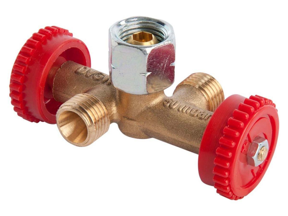 Badé 1/4 links 2-weg kraan