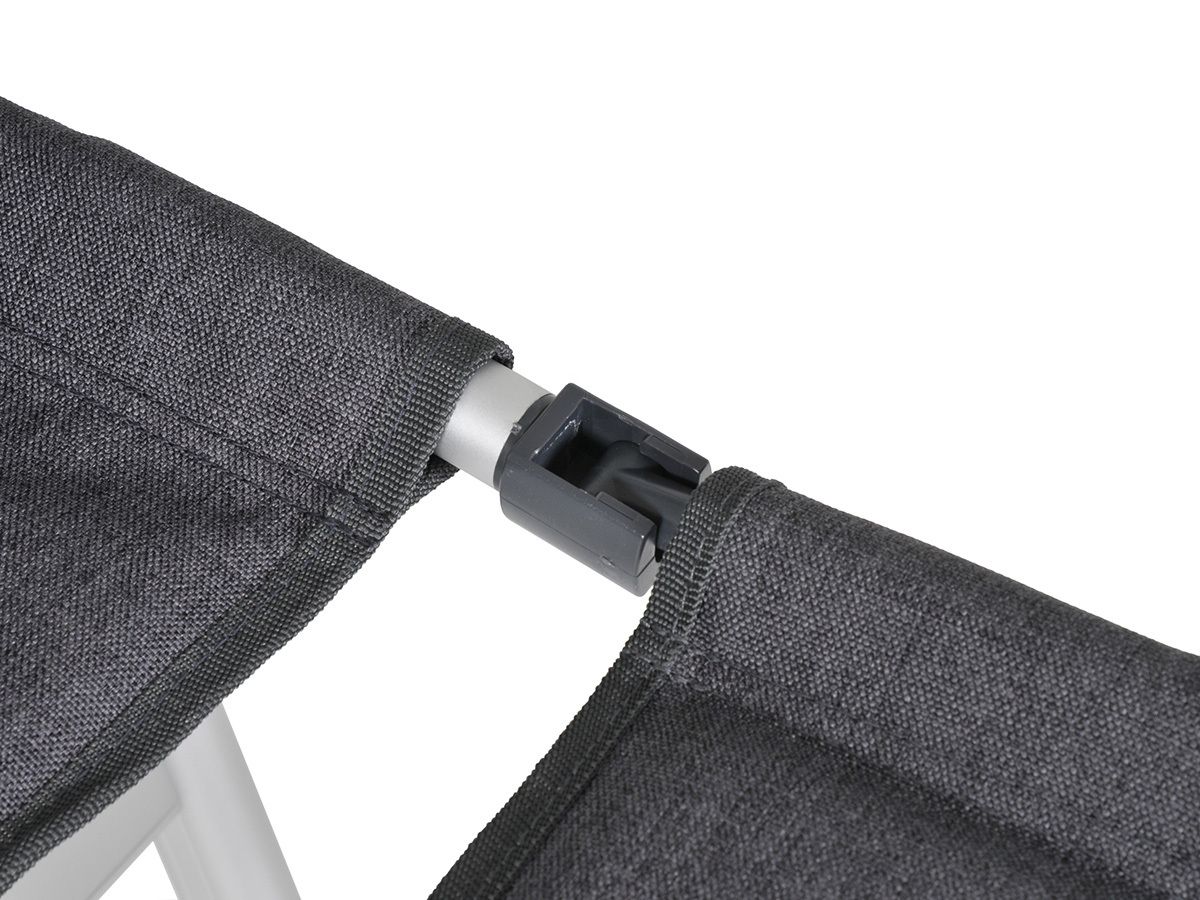 Obelink Ibiza Luxe Grey standenstoel met voetensteun