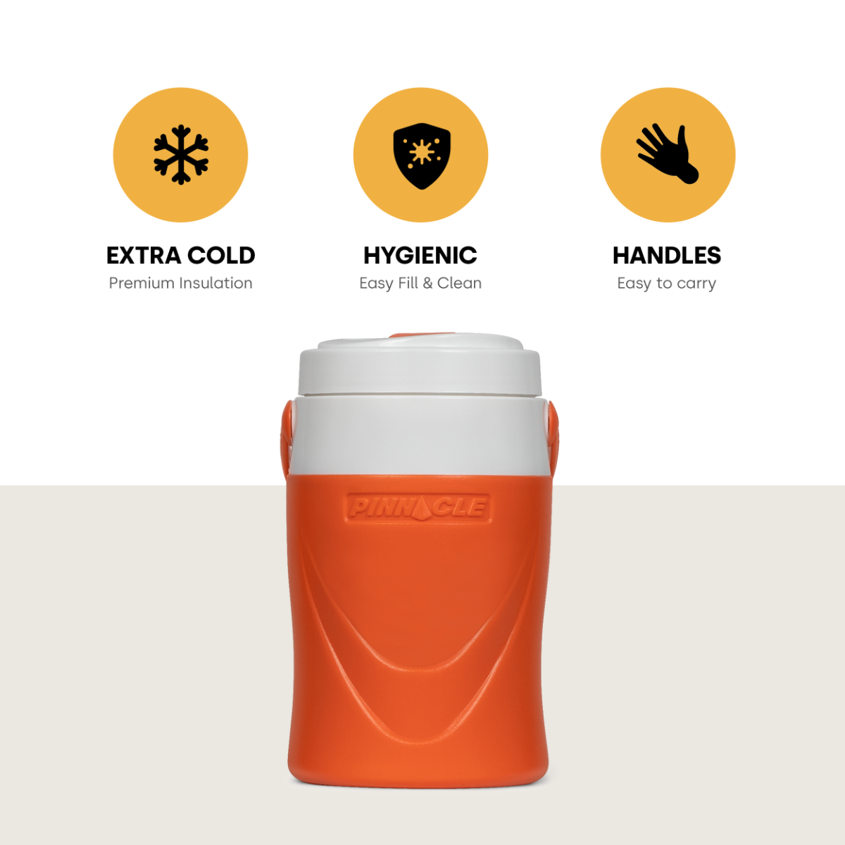 Pinnacle Platino 1/2 Gallon drankkoeler - Orange