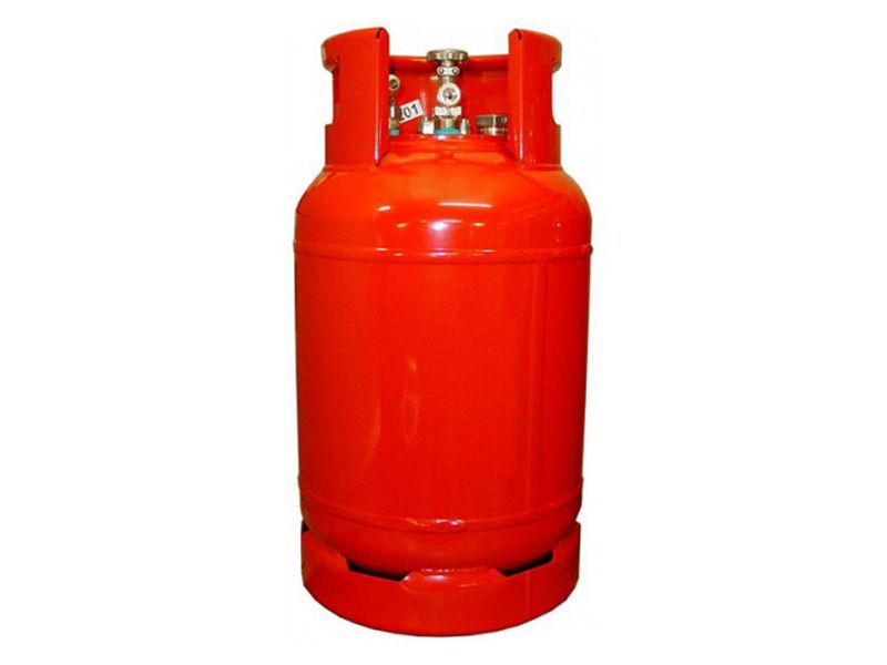 Badé rechte aansluiting staande LPG tank - 36 liter