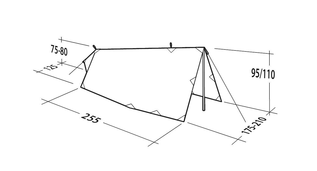 Robens 3 x 2,6m Track tarp tent