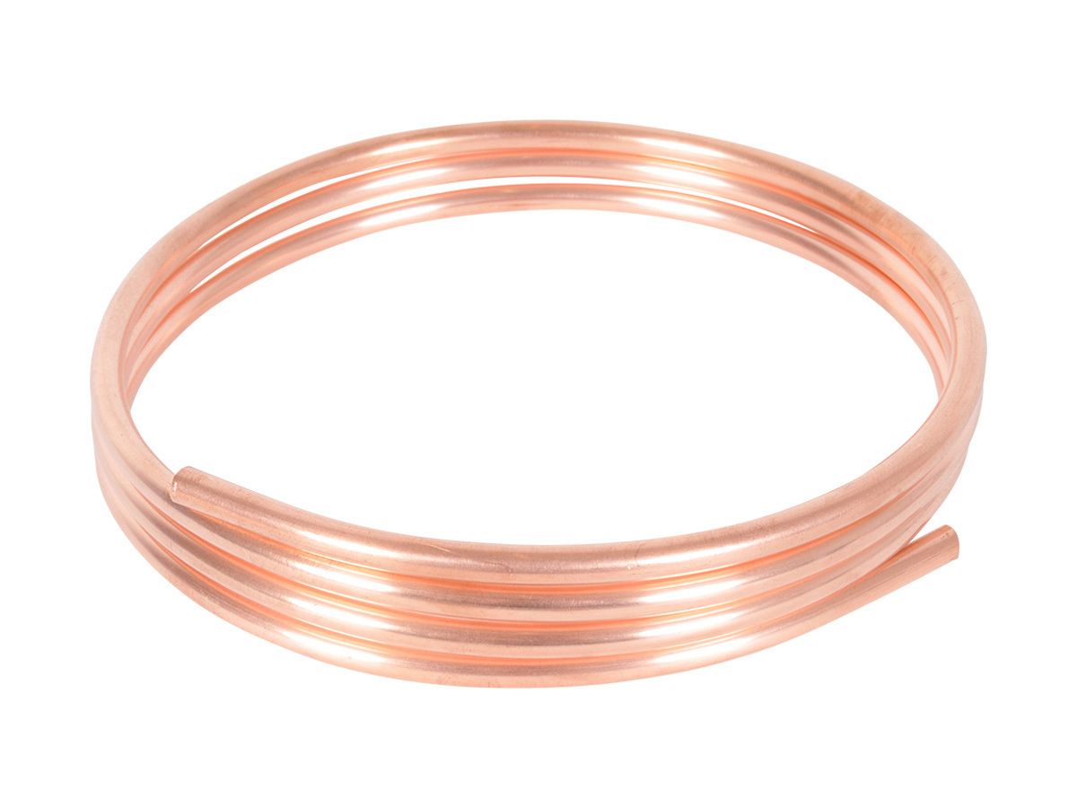 Obelink 8 mm koperen gasleiding - 2 m