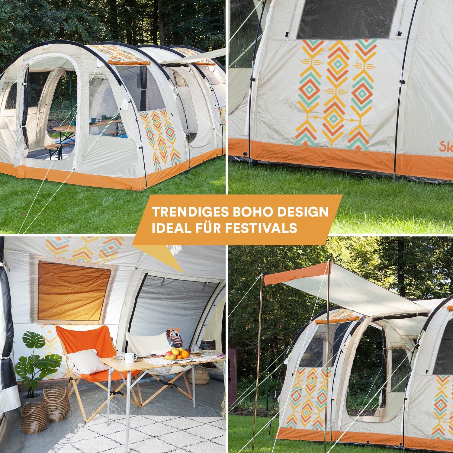 Skandika Gotland 6 Boho tunneltent