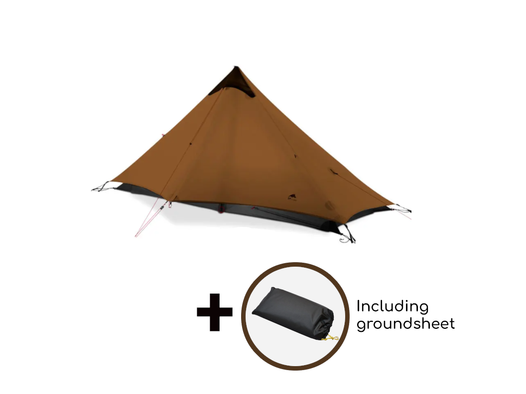 3F UL GEAR Lanshan 1-persoons tent - Brown