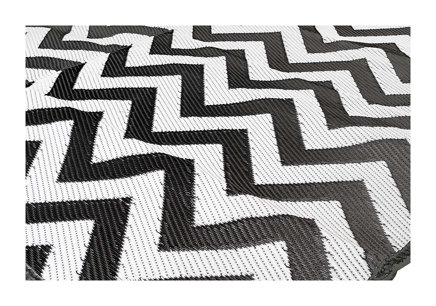 Bo-Camp Wave 200 x 180 cm zwart witte chill mat