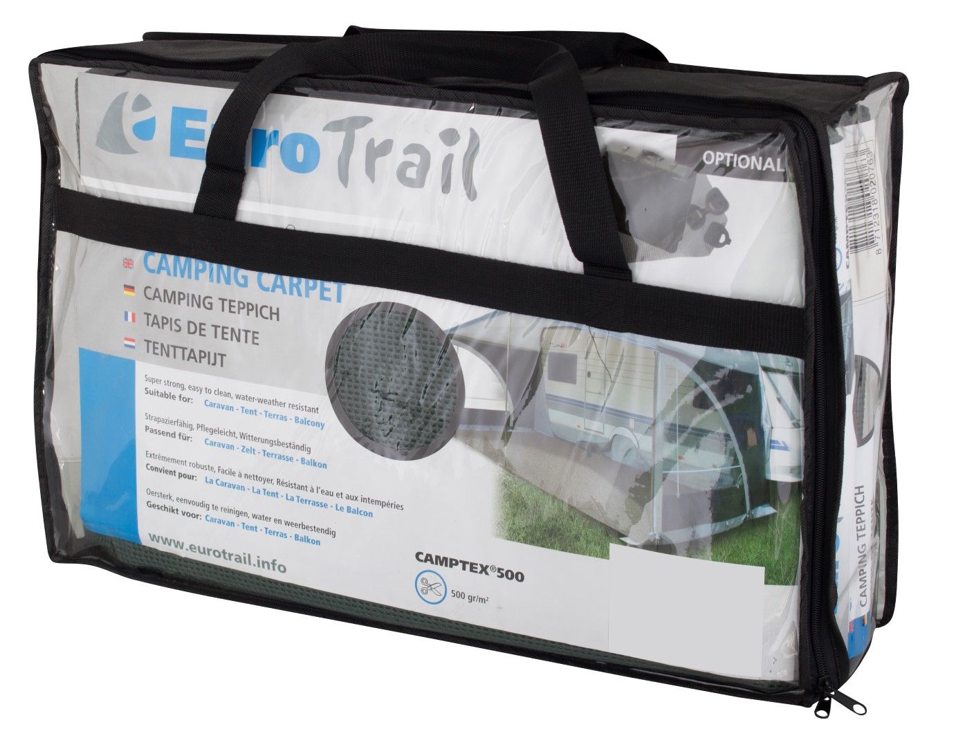 Eurotrail Camptex 250 x 600 tenttapijt - Green