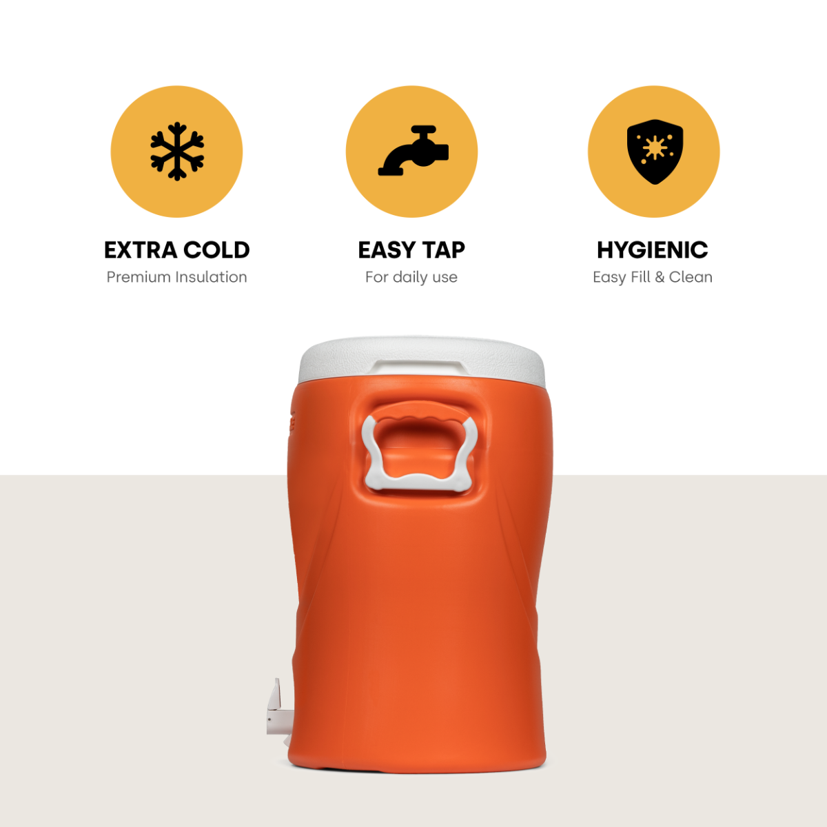 Pinnacle Platino 5 Gallon drankkoeler - Orange