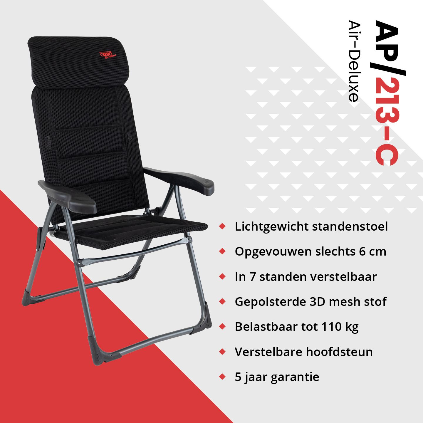 Crespo  AP-213 Compact Black standenstoel