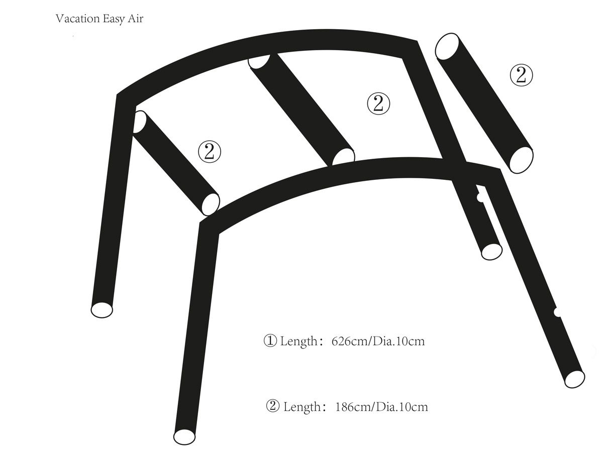 Obelink Vacation Easy Air hoofd airtube