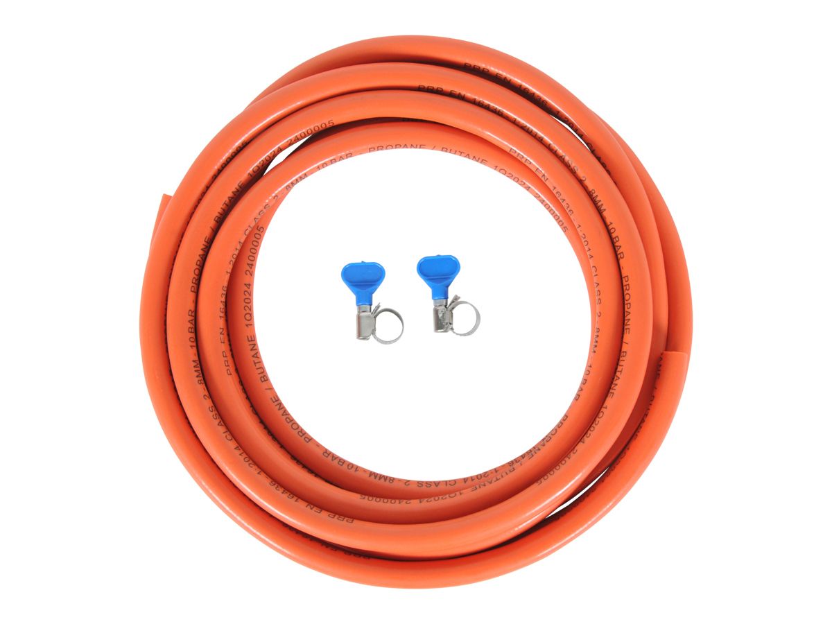 Obelink gasslang met slangklemmen - 5 m