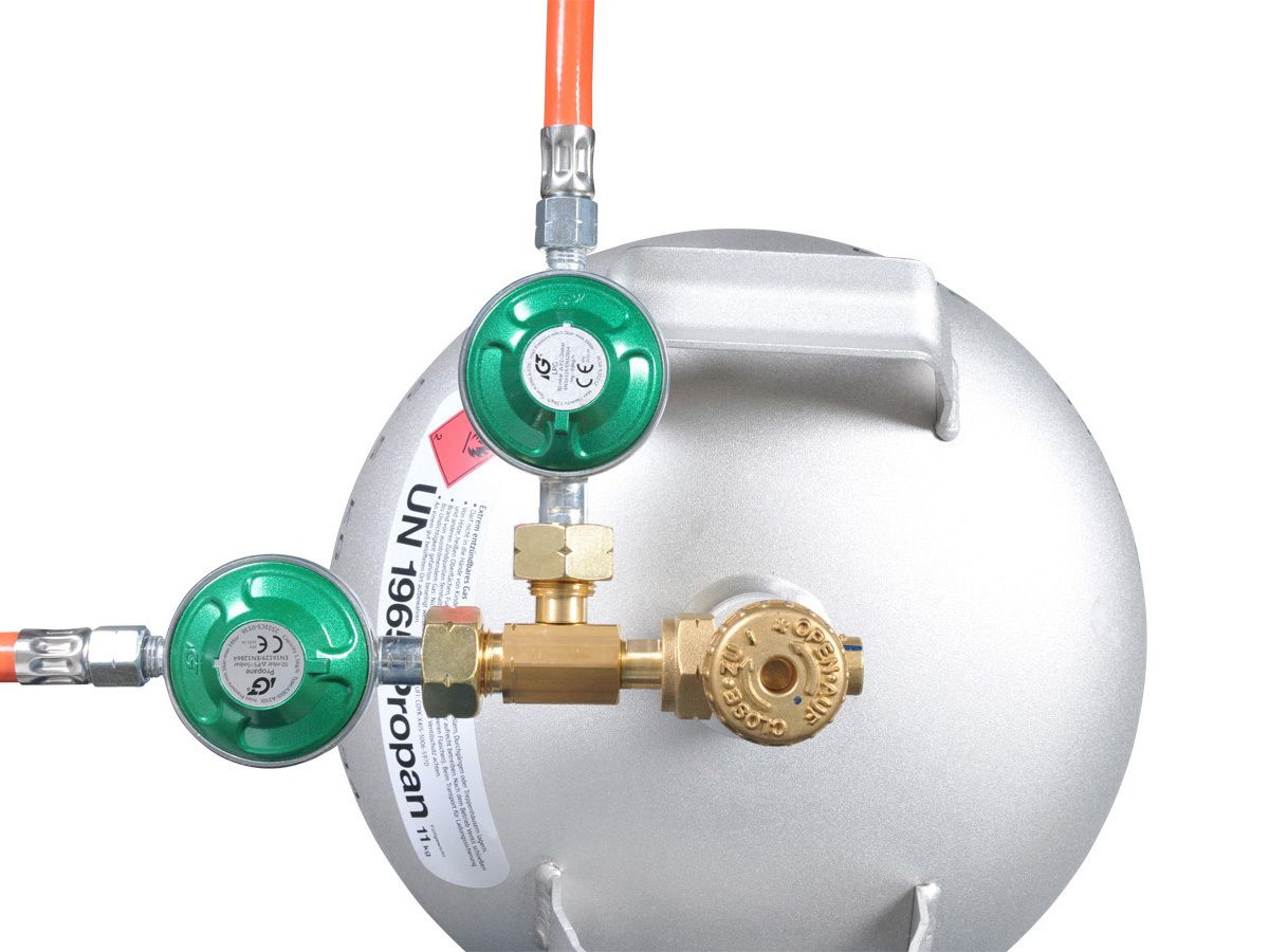 Obelink gasfles splitter