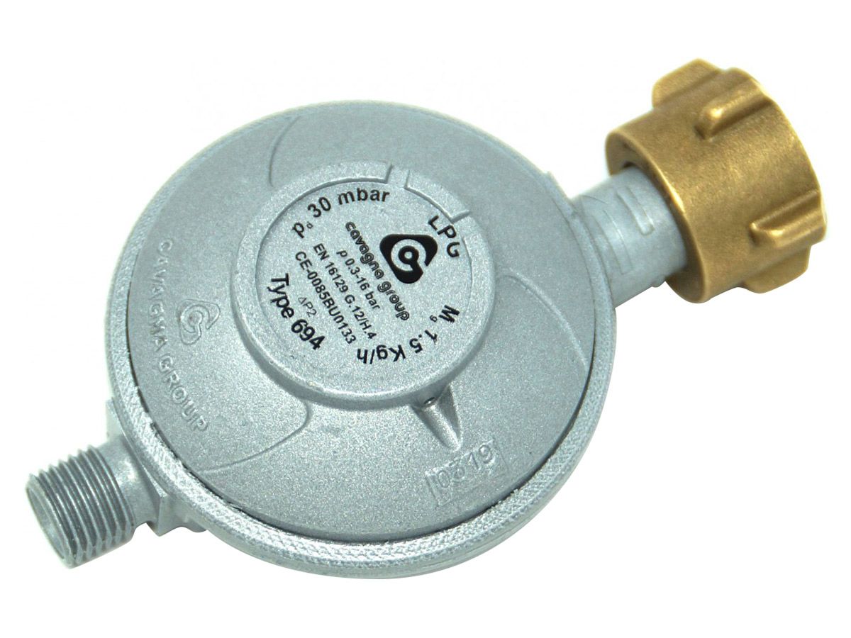 Cavagna DIN 30 mbar 1/4li drukregelaar