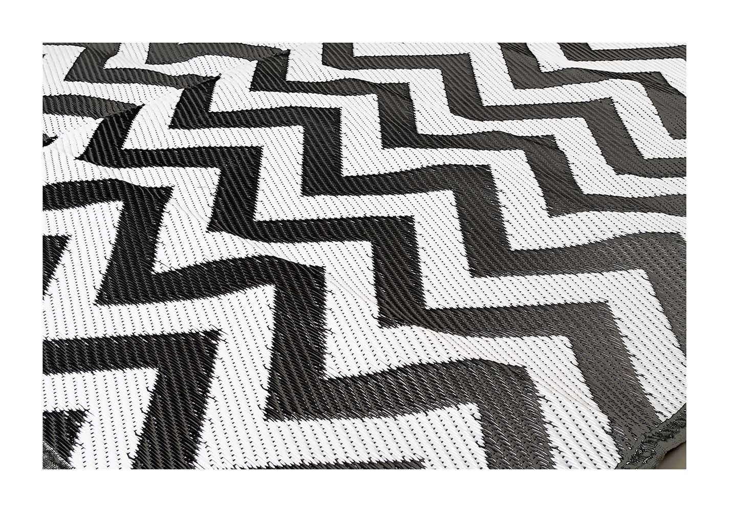 Bo-Camp Wave 350 x 270 cm zwart witte chill mat