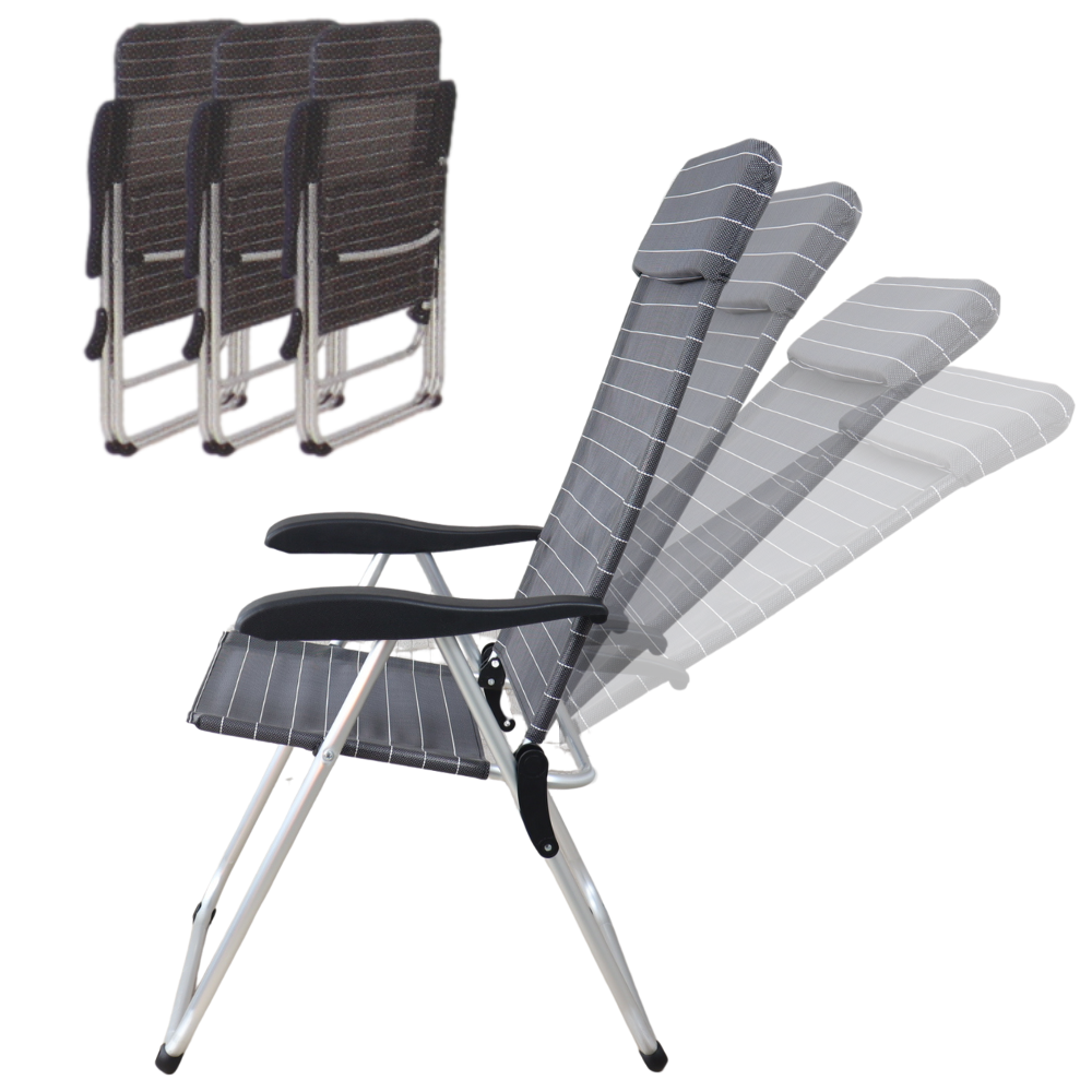 HIXA verstelbare camping standenstoel - set van 4