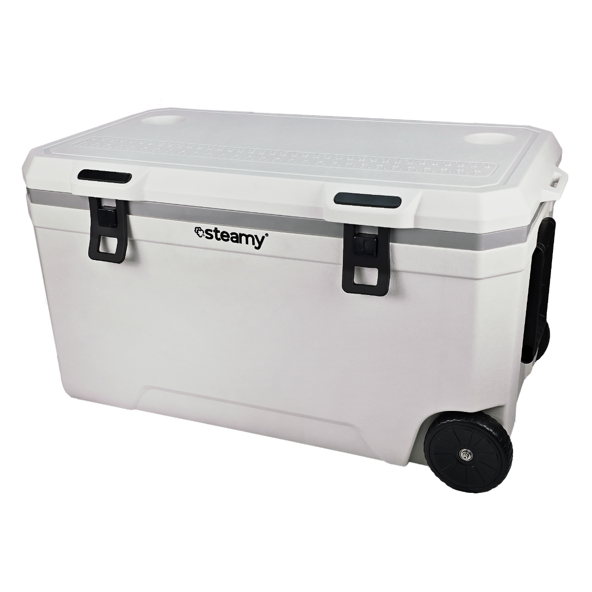 Steamy Marine 120 Roller, Koelbox op wielen, 120L, Wit