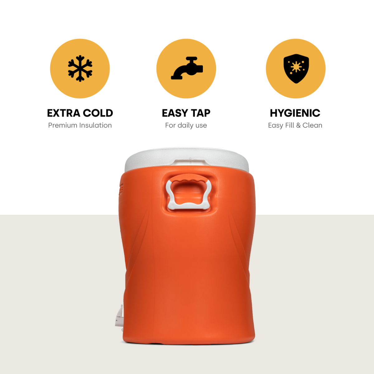 Pinnacle Platino 10 Gallon drankkoeler - Orange