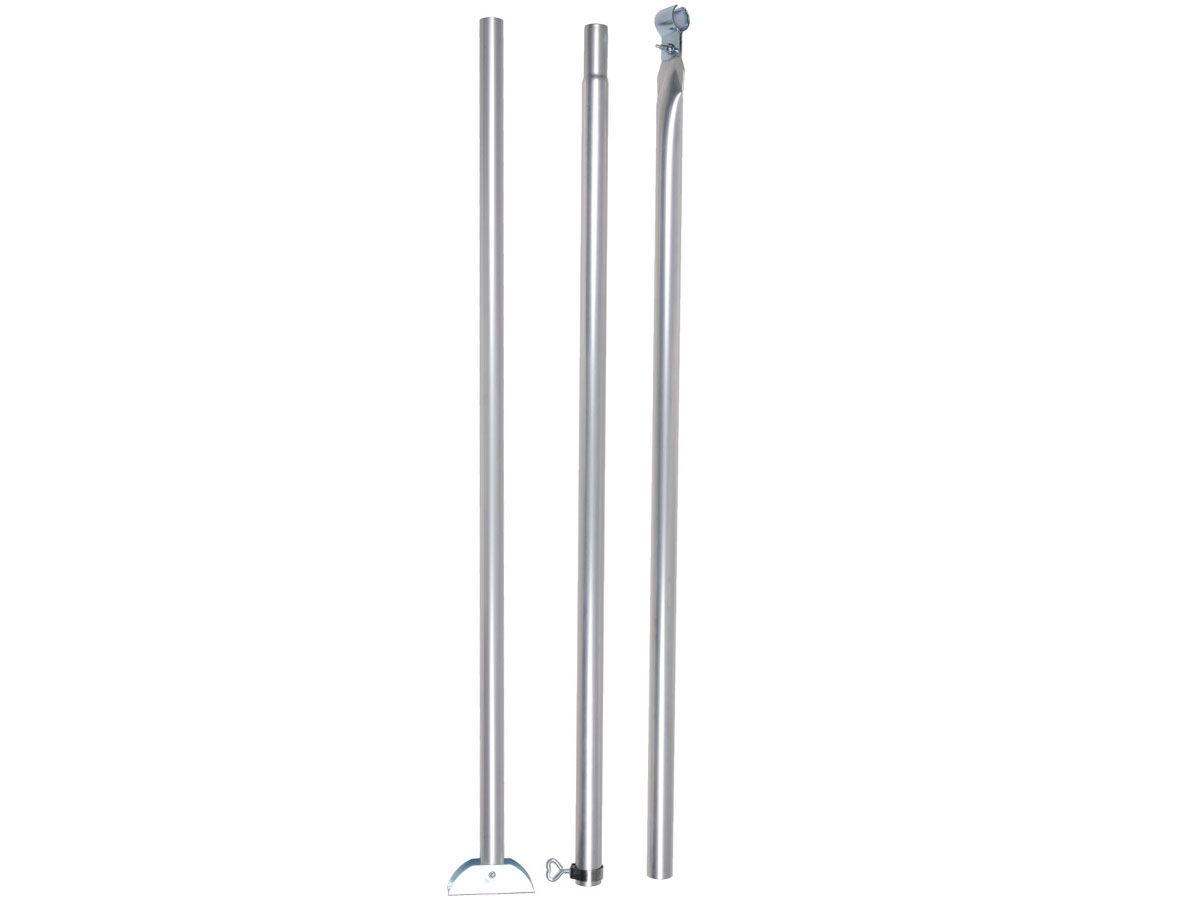 CampKing stormstang met klapvoet aluminium 28 mm