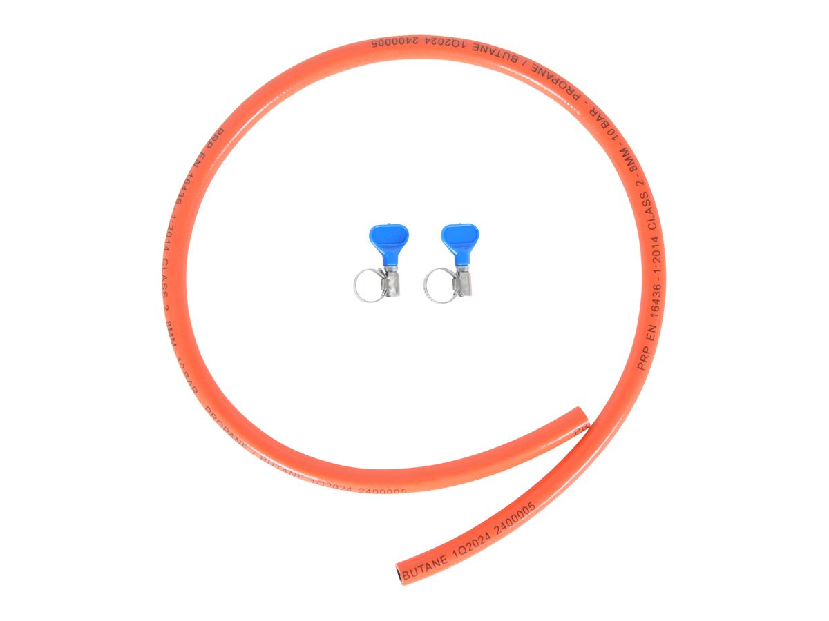 Obelink gasslang met slangklemmen - 1 m