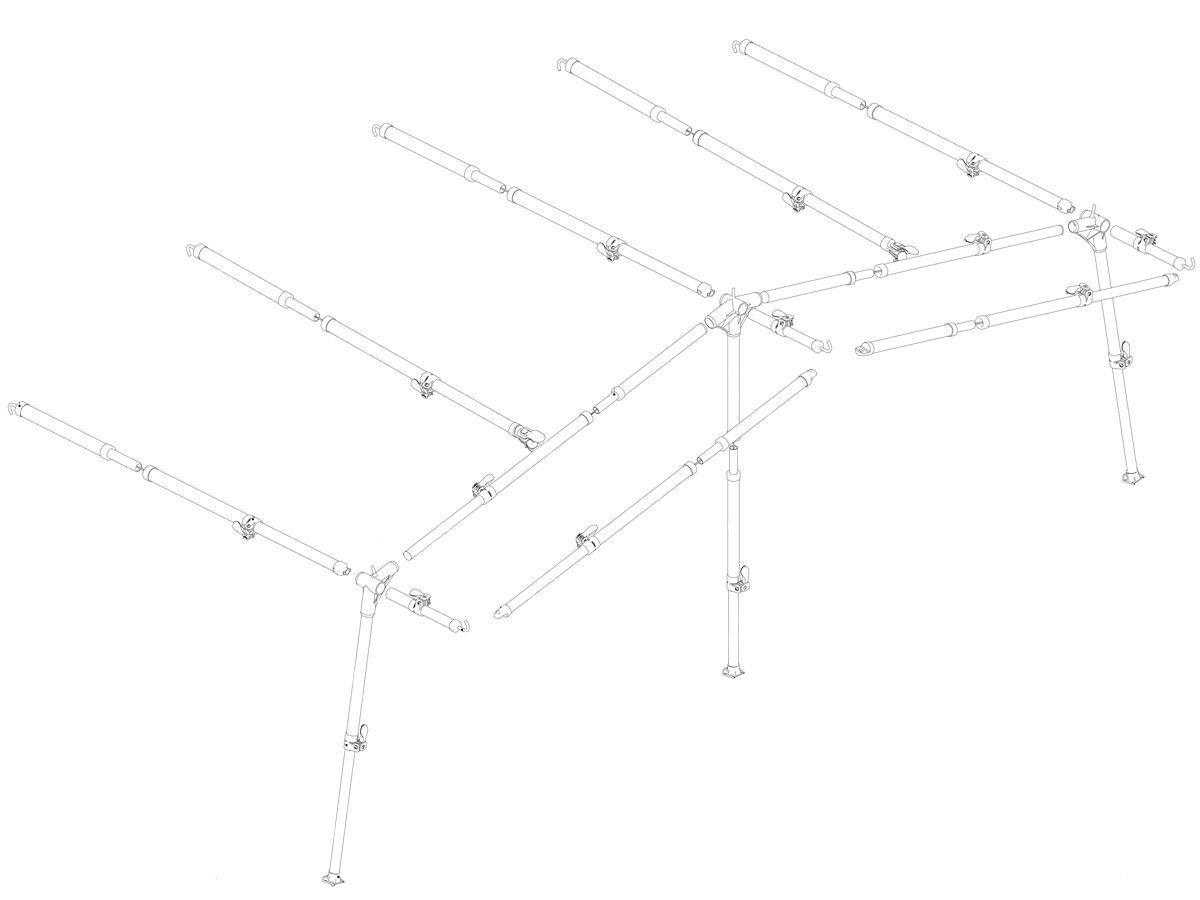Ventura Standard 300 IXL Fibermax G18 voortentframe