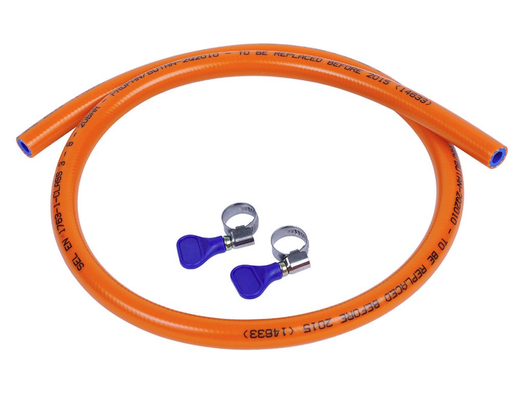 Badé gasslang met slangklemmen - 1.5 m