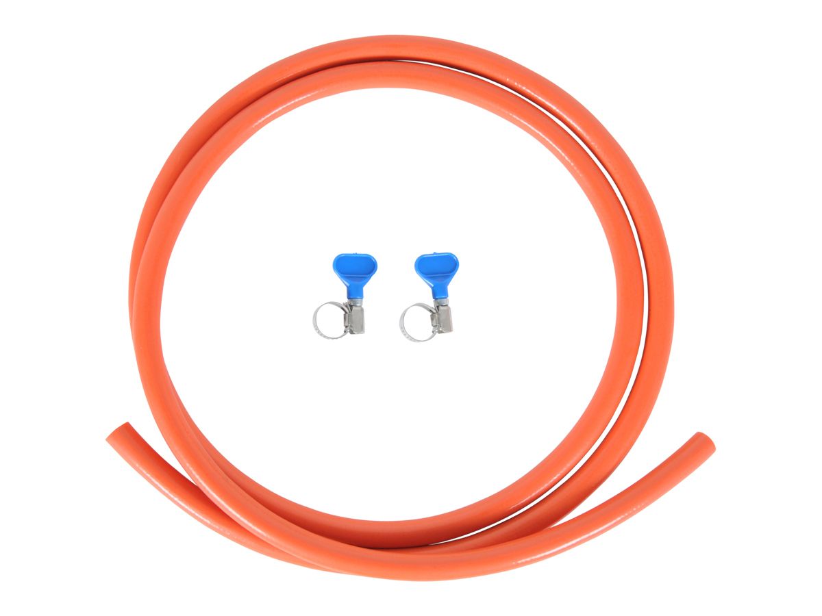 Obelink gasslang met slangklemmen - 2 m